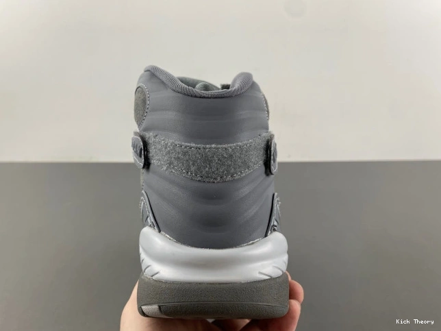 Kicktheory Grey Retro 8 305381-014 Jordan Cool 0730